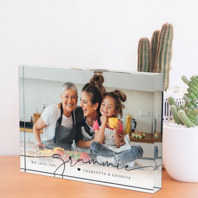 Grammie Script Overlay | We Love You Photo Block (Creator Uploaded)