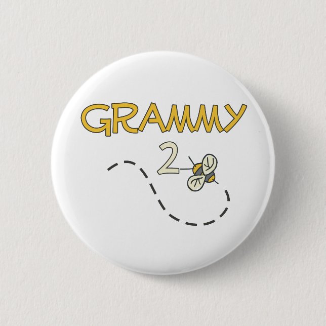 Grammy 2 Bee 2 Inch Round Button (Front)