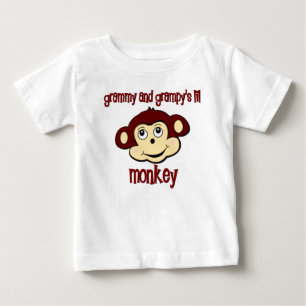 Grammy and Grampy's lil monkey Baby T-Shirt