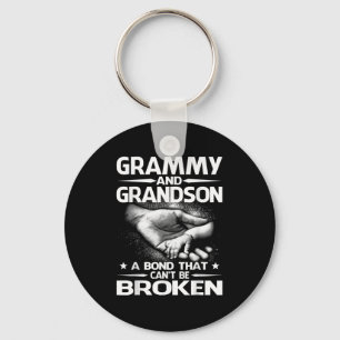 Grammy And Grandson A Bond That Can't Be Broken  Keychain