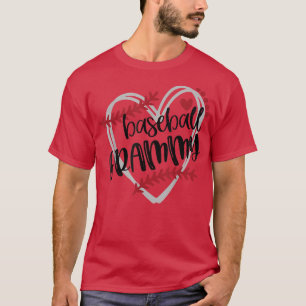 Grammy Baseball Grandma  BASMA Baseball Heart Love T-Shirt