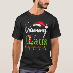 Grammy Claus Funny Grandma Santa Pyjamas Christmas T-Shirt