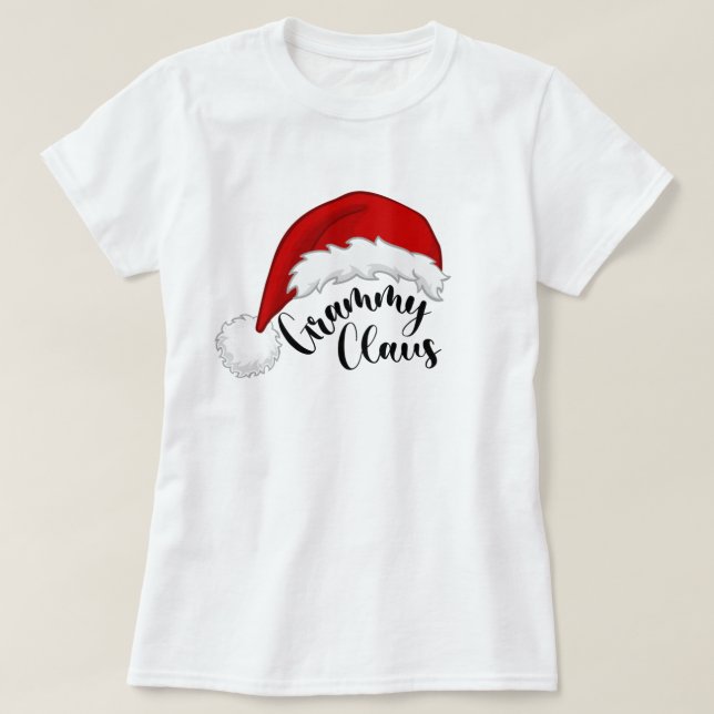 Grammy Claus Noël Père Noël T-Shirt (Design devant)