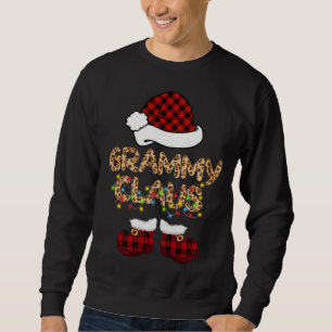 Grammy Claus Santa Hat Christmas Matching Family P Sweatshirt