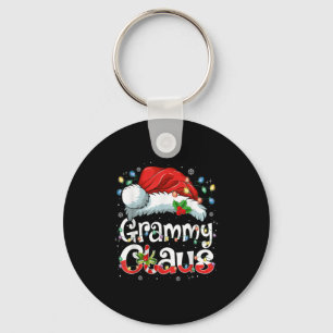Grammy Claus Xmas Santa Matching Family Christmas Keychain