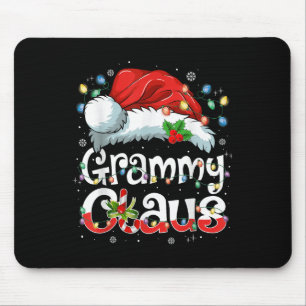Grammy Claus Xmas Santa Matching Family Christmas  Mouse Pad
