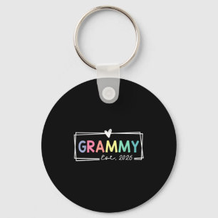 Grammy Est 2026 Promoted To Grandma 2026 For Grand Keychain
