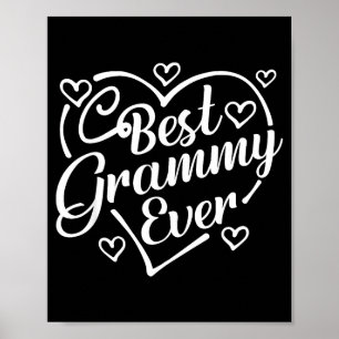 Grammy ever shirt funny heart shape mother's day poster