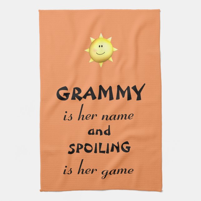Grammy kitchen towel Grandma gifts (Vertical)