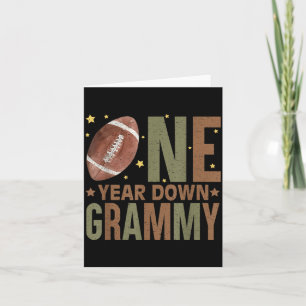 Grammy Of The 1 Year Old Football Birthday Boy Card
