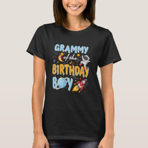 Grammy Of The Birthday Boy Astronaut Family Space T-Shirt
