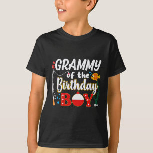 Grammy Of The Birthday Boy Fishing Family Matching T-Shirt
