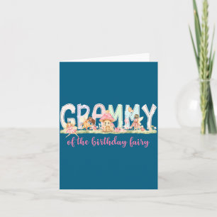 Grammy Of The Birthday Fairy Girl Magical Family M Card