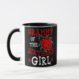 Grammy Of The Birthday Girl Ladybug Bday Party Mug