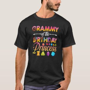 Grammy Of The Birthday Princess Doughnut Birthday T-Shirt