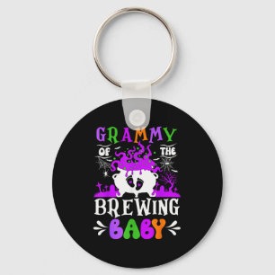 Grammy Of The Brewing Baby Grandma To Be Halloween Keychain
