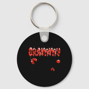 Grammy of The Little Lady Birthday Girl Ladybug Keychain