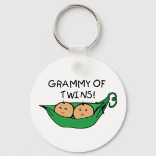  Grammy of Twins Pod Keychain