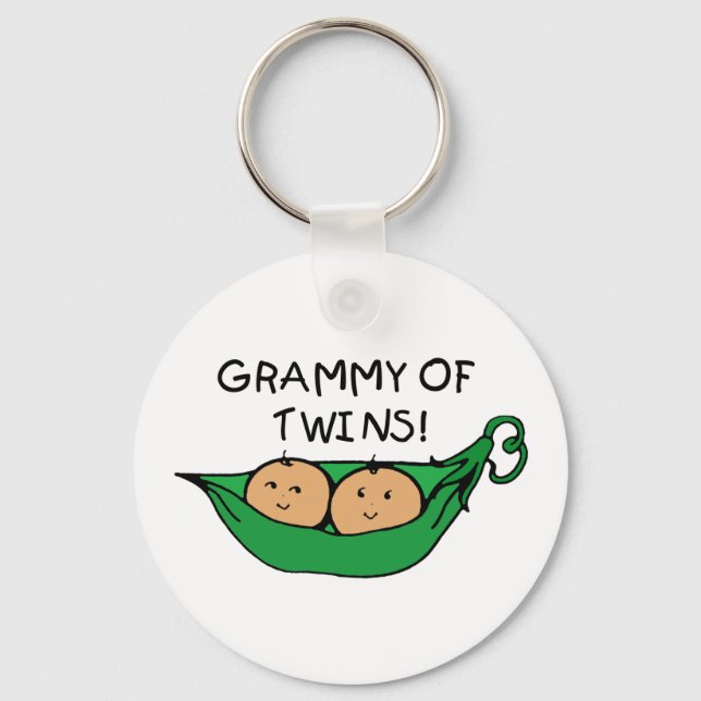  Grammy of Twins Pod Keychain (Front)