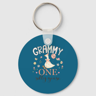 Grammy One Silly Goose 1st Keychain