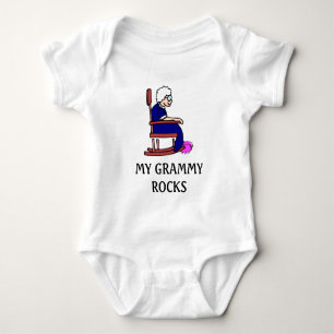 grammy rocks, MY GRAMMY ROCKS Baby Bodysuit