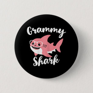 Grammy Shark Mother's Day Grandma Funny  2 Inch Round Button