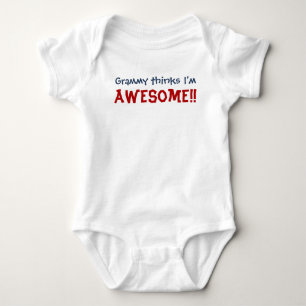 Grammy Thinks I'm Awesome! Baby Infant Bodysuit