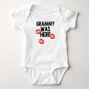 Grammy Was Here Kisses Baby Bodysuit