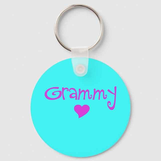 Grammy With Heart Keychain (Front)