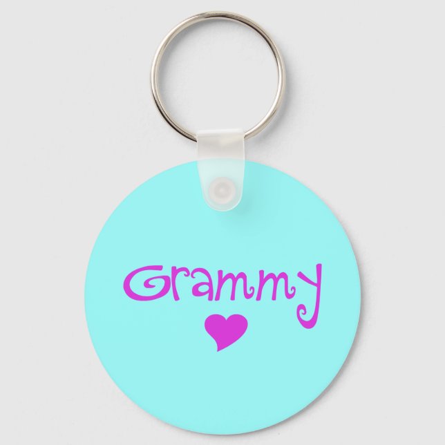 Grammy With Heart Keychain (Front)