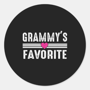 Grammy's Favorite  Classic Round Sticker