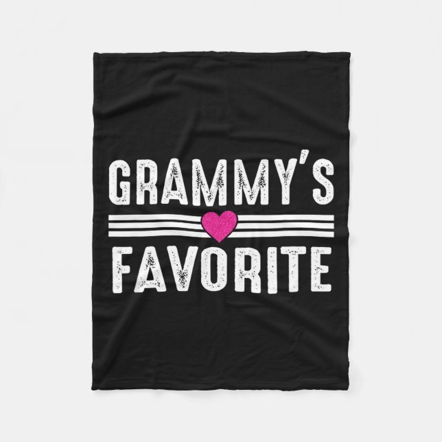 Grammy's Favorite  Fleece Blanket (Front)