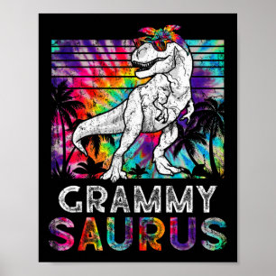 Grammysaurus Dinosaur Grammy Saurus Family Matchin Poster