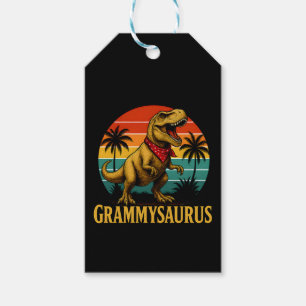 Grammysaurus T Rex Dinosaur Grammy Mothers Day Gift Tags