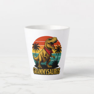Grammysaurus T Rex Dinosaur Grammy Mothers Day Latte Mug