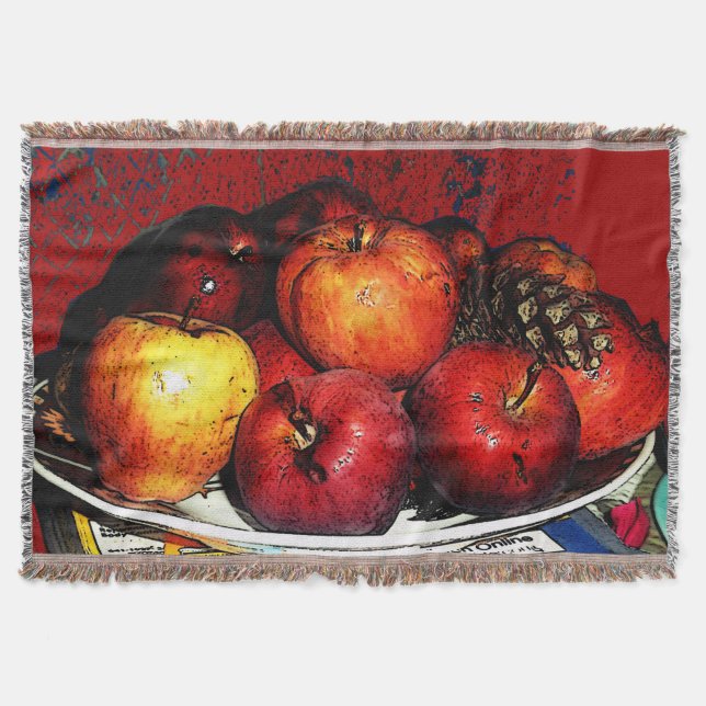 Gramnal's Bunch of  Red Apples- Blanket (Front)