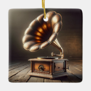 Gramophone Christmas Ornament