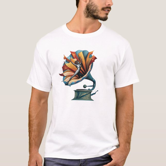 Gramophone-Dancing Through the Melody T-Shirt (Front)