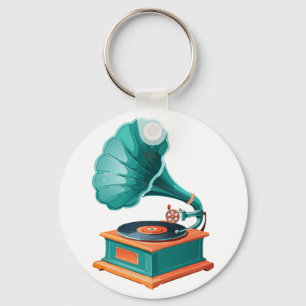 Gramophone Keychain