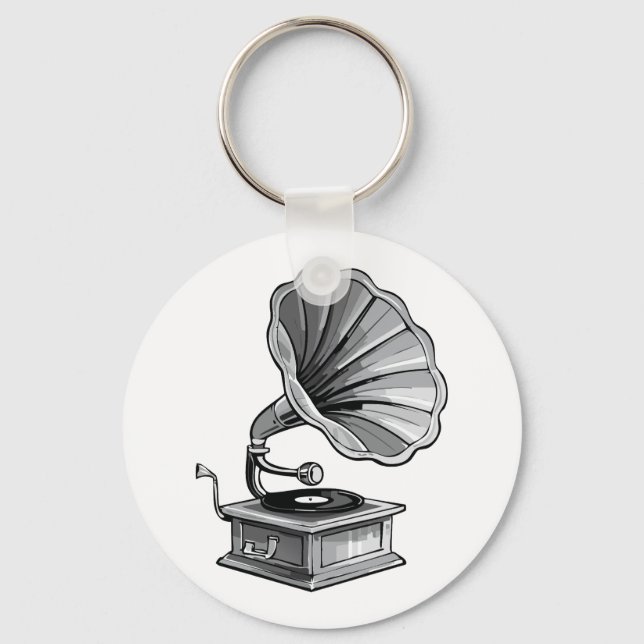 Gramophone Keychain (Front)