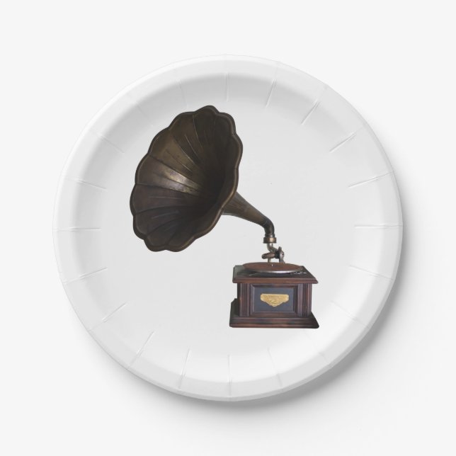 Gramophone Paper Plate (Front)