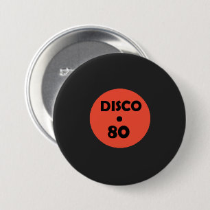 Gramophone Record Button - Disco Party