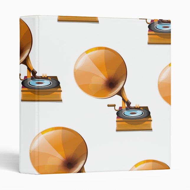 Gramophone Record Pattern. Binder (Front/Spine)