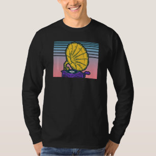Gramophone Record Player Vaporwave Aesthetic Phono T-Shirt
