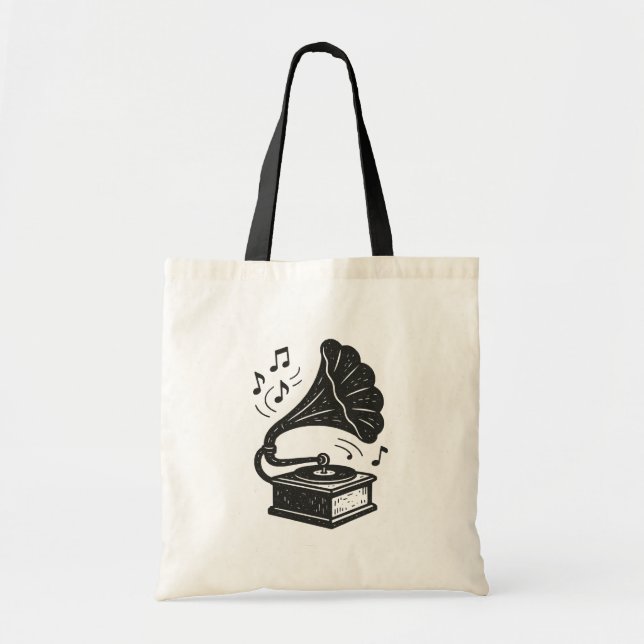 Gramophone Tote Bag (Front)