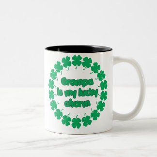 Grampa is My Lucky Charm Two-Tone Coffee Mug