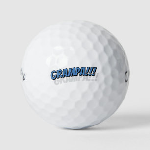 Grampa!!! Modern Simple Cool Comic Golf Balls