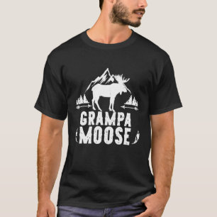 Grampa Moose Matching Family Camping Hiking T-Shirt