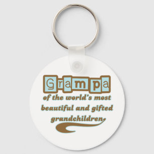 Grampa of Gifted Grandchildren Keychain