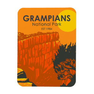 Grampians National Park Australia Vintage Magnet